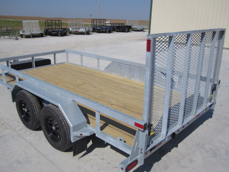 New 2026 Drive Trailers 83x14 Galvanized Utility Trailer