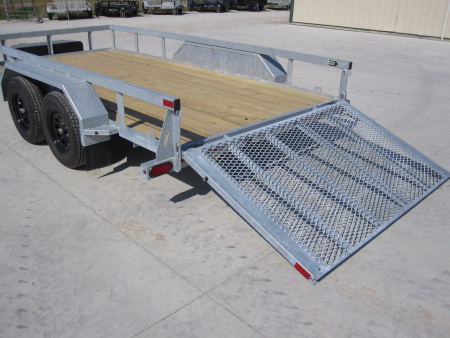 New 2026 Drive Trailers 83x14 Galvanized Utility Trailer