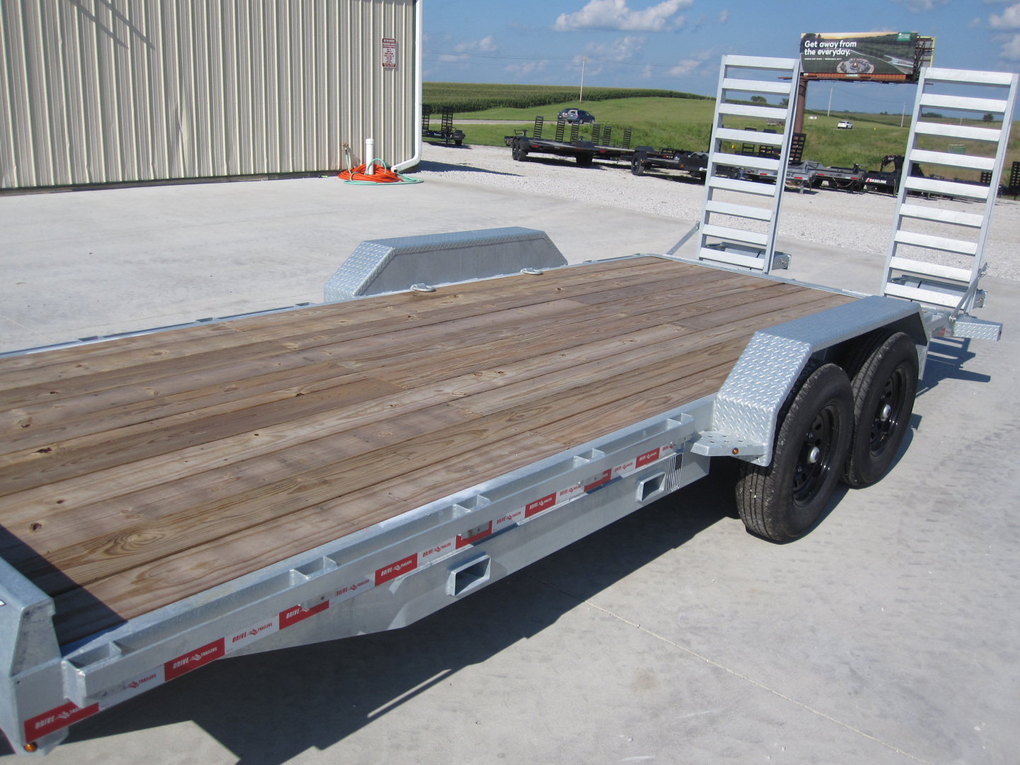 New 2026 Drive Trailers 83x20 Galvanized Equipment Trailer