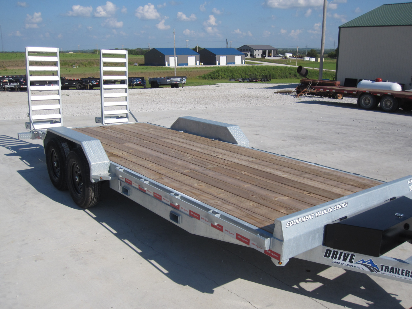 New 2026 Drive Trailers 83x20 Galvanized Equipment Trailer