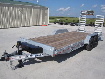 New 2026 Drive Trailers 83x20 Galvanized Equipment Trailer