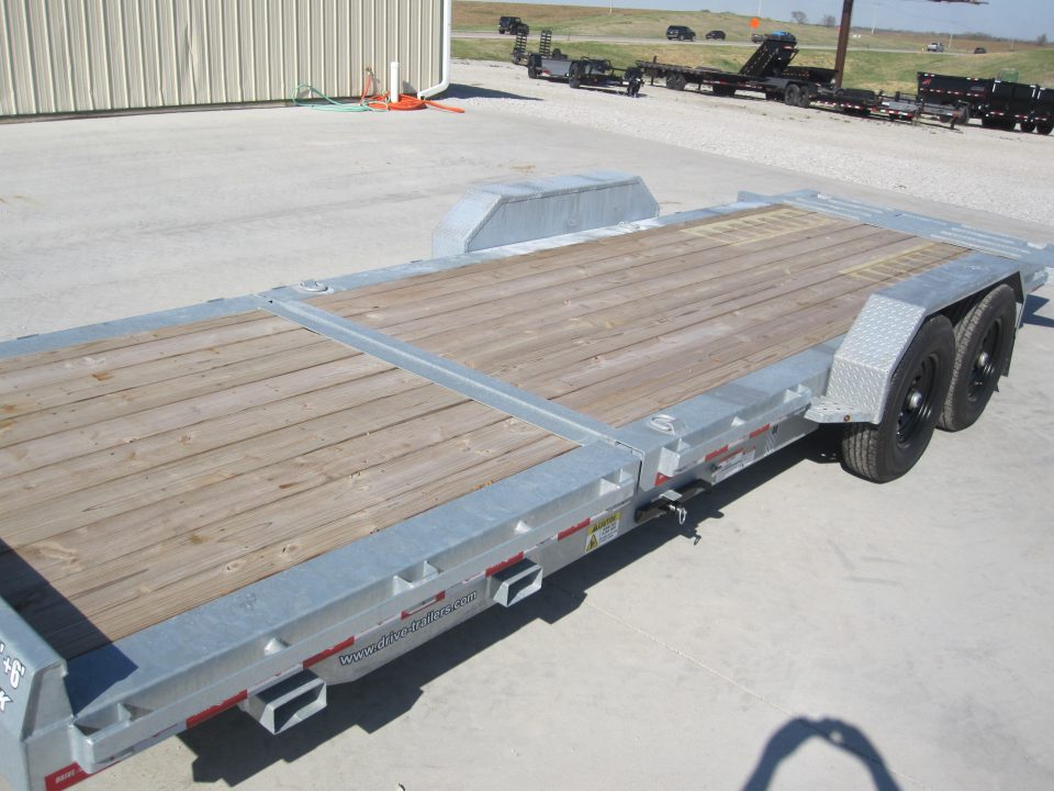 New 2026 Drive Trailers 83x22 Galvanized Lo-Pro Tilt Trailer