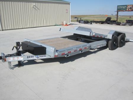 New 2026 Drive Trailers 83x22 Galvanized Lo-Pro Tilt Trailer