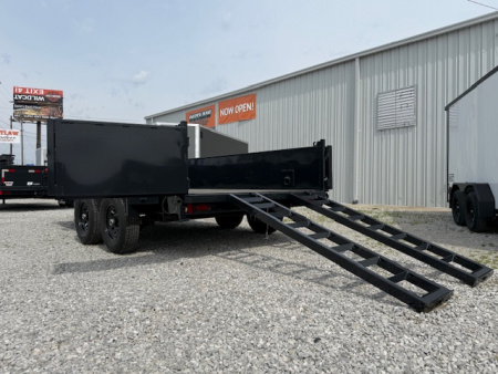 New Hillcrest Dump 7x14 14k 2' BP W/ HD Tube Ramps