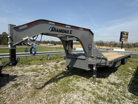 New 2026 Diamond C FMAX 210 30’ Flatbed Trailer, 25K GVWR, ALUMINUM OUTER WHEELS, 14 PLY TIRES, MAX RAMPS