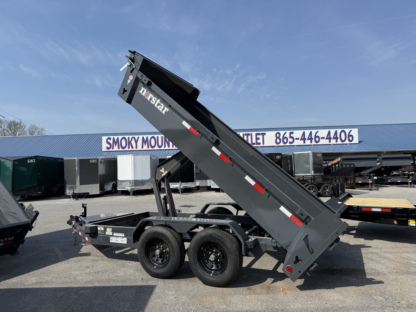 New 2026 Norstar DCB 10K 6X12 RAMPS TARP Dump Trailer