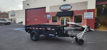 New 5 x 8 Sure Trac Low-Pro Single Ram Dump Trailer 5k