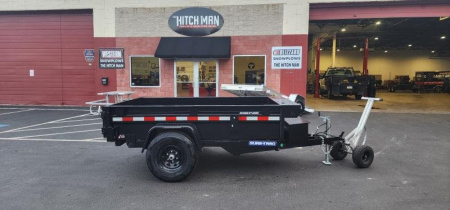 New 5 x 8 Sure Trac Low-Pro Single Ram Dump Trailer 5k