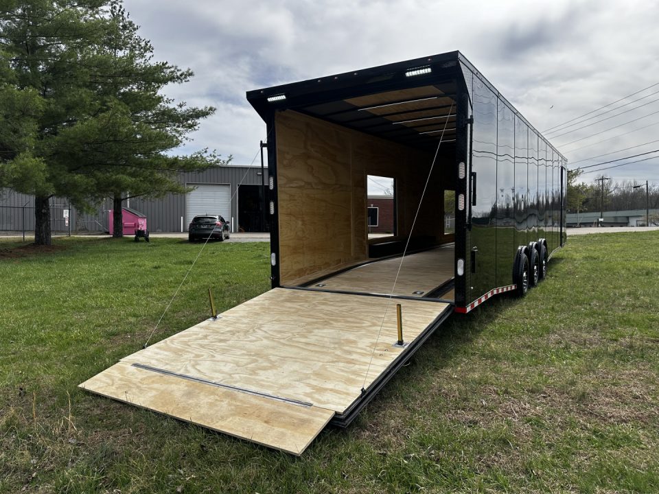 New 2026 Rock Solid Cargo 8.5x36 Car Hauler-SCRATCH SALE- 7000LB Spread Torsion- HD Ramp- 10" Bogey Wheels - 2 - Escape Doors Car Hauler