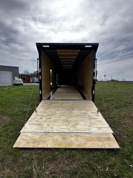 New 2026 Rock Solid Cargo 8.5x36 Car Hauler-SCRATCH SALE- 7000LB Spread Torsion- HD Ramp- 10" Bogey Wheels - 2 - Escape Doors Car Hauler