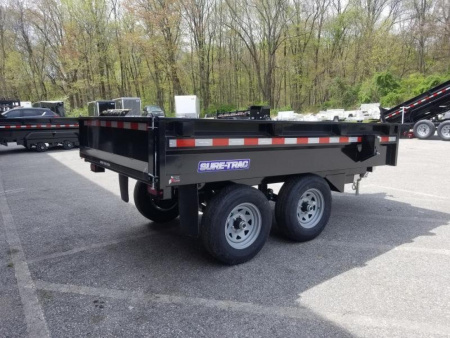 New 6 x 10 Sure-Trac Deckover Dump Trailer 10k