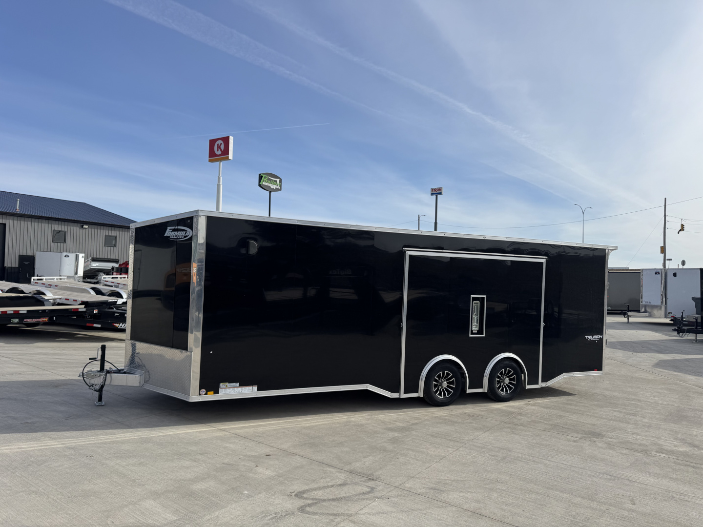 New NEW 2026 Formula ALUMINUM 8.5x24 +V, 7’ TALL, WHITE Interior, QUALITY Enclosed Rear Ramp Car Hauler Cargo Trailer
