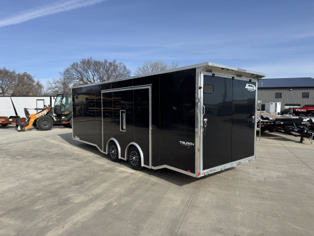 New NEW 2026 Formula ALUMINUM 8.5x24 +V, 7’ TALL, WHITE Interior, QUALITY Enclosed Rear Ramp Car Hauler Cargo Trailer