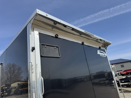 New NEW 2026 Formula ALUMINUM 8.5x24 +V, 7’ TALL, WHITE Interior, QUALITY Enclosed Rear Ramp Car Hauler Cargo Trailer