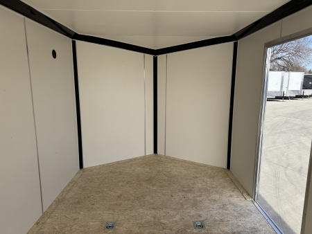 New NEW 2026 Formula ALUMINUM 8.5x24 +V, 7’ TALL, WHITE Interior, QUALITY Enclosed Rear Ramp Car Hauler Cargo Trailer