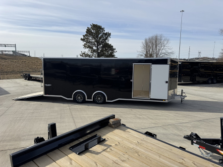 New NEW 2026 Formula ALUMINUM 8.5x24 +V, 7’ TALL, WHITE Interior, QUALITY Enclosed Rear Ramp Car Hauler Cargo Trailer