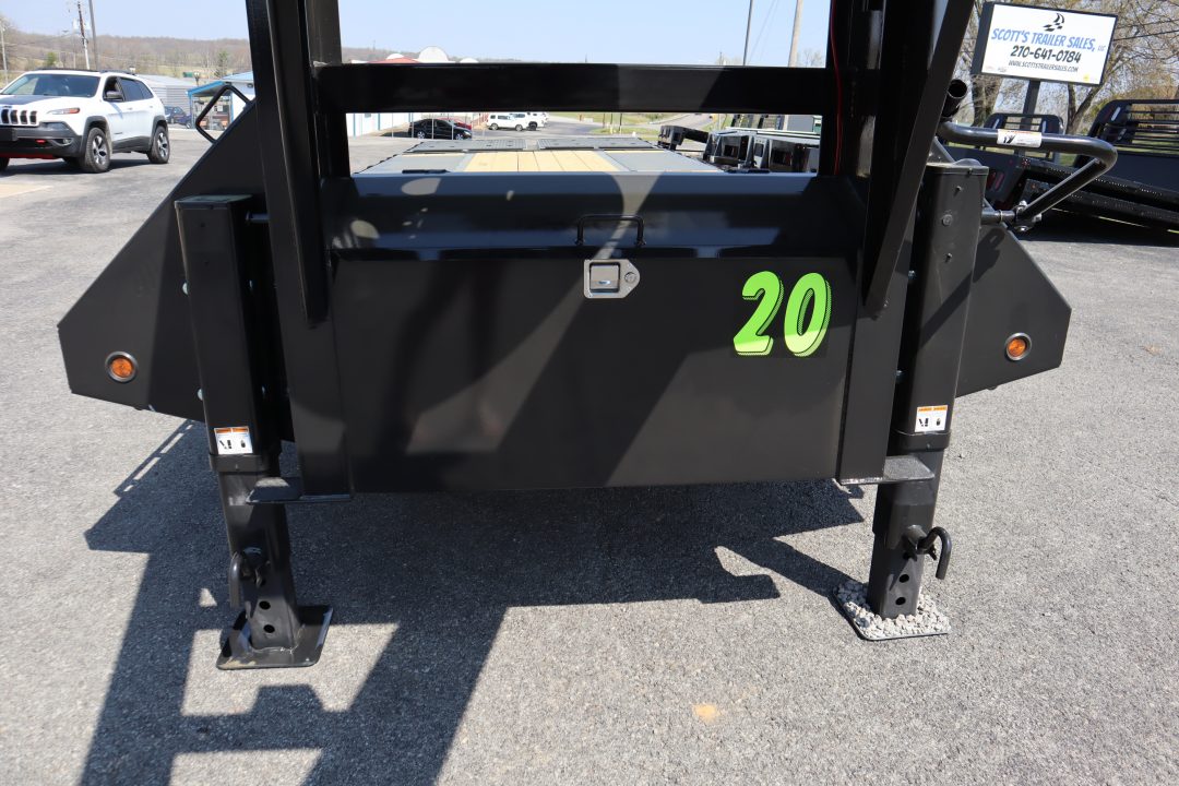 New 2026 Big Tex Trailers 22GN 20+5 Flatbed Trailer w/ Mega Ramps