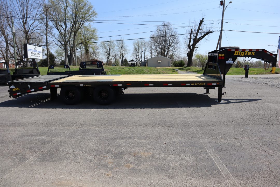 New 2026 Big Tex Trailers 22GN 20+5 Flatbed Trailer w/ Mega Ramps