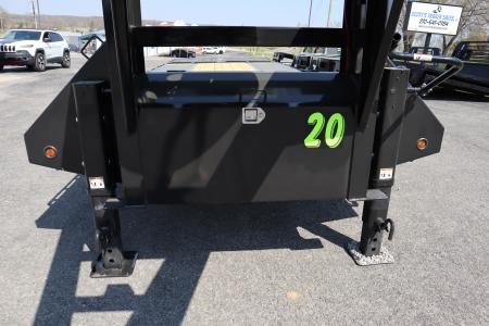 New 2026 Big Tex Trailers 22GN 20+5 Flatbed Trailer w/ Mega Ramps