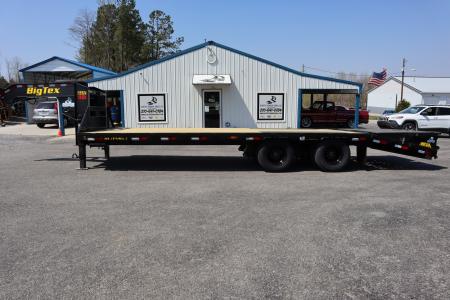 New 2026 Big Tex Trailers 22GN 20+5 Flatbed Trailer w/ Mega Ramps