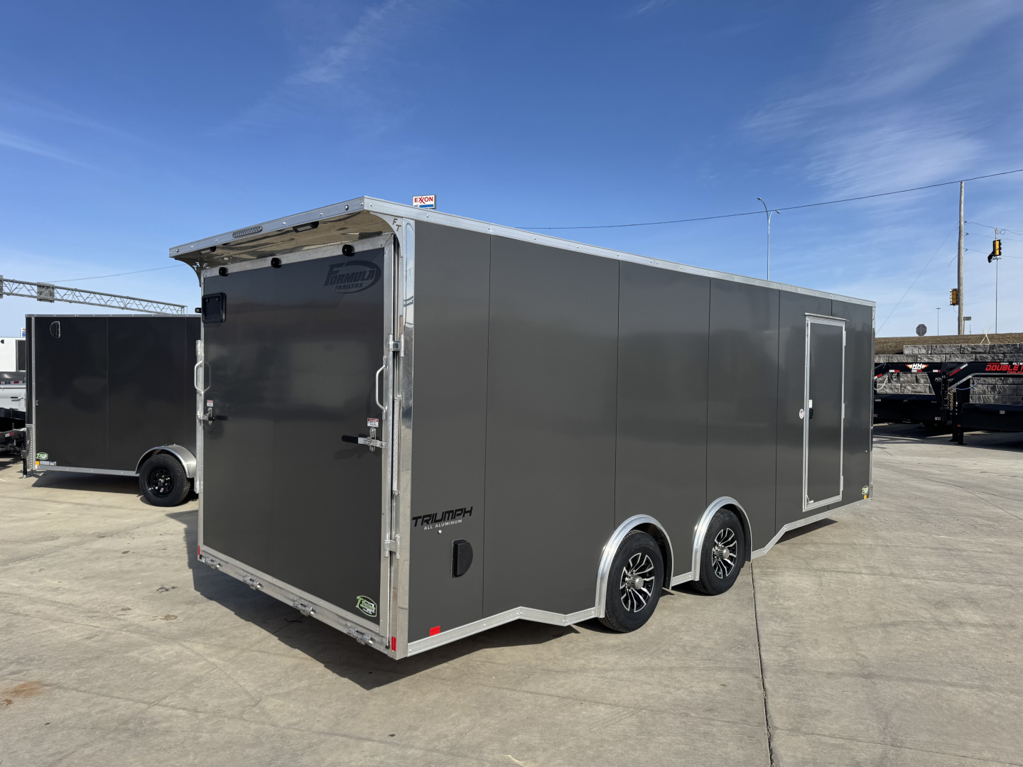 New NEW 2026 Formula ALUMINUM 8.5x22 +V, 7’ TALL, WHITE Interior, QUALITY Enclosed Rear Ramp Car Hauler Cargo Trailer