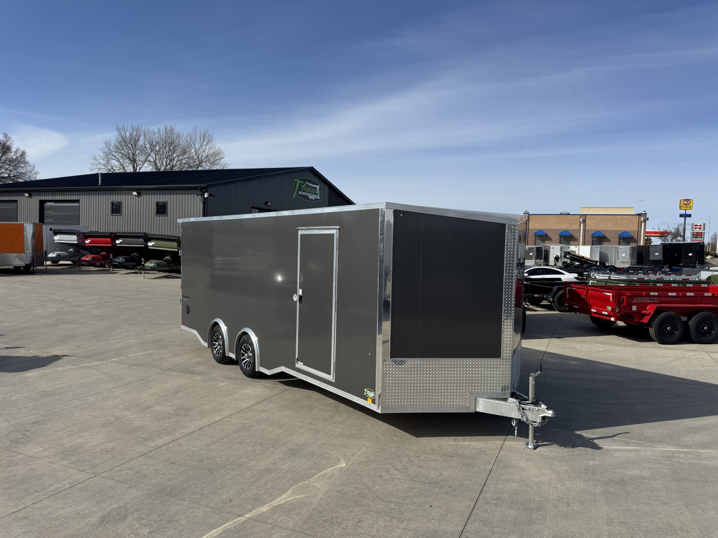 New NEW 2026 Formula ALUMINUM 8.5x22 +V, 7’ TALL, WHITE Interior, QUALITY Enclosed Rear Ramp Car Hauler Cargo Trailer