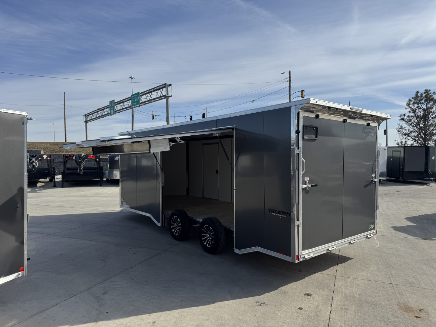 New NEW 2026 Formula ALUMINUM 8.5x22 +V, 7’ TALL, WHITE Interior, QUALITY Enclosed Rear Ramp Car Hauler Cargo Trailer