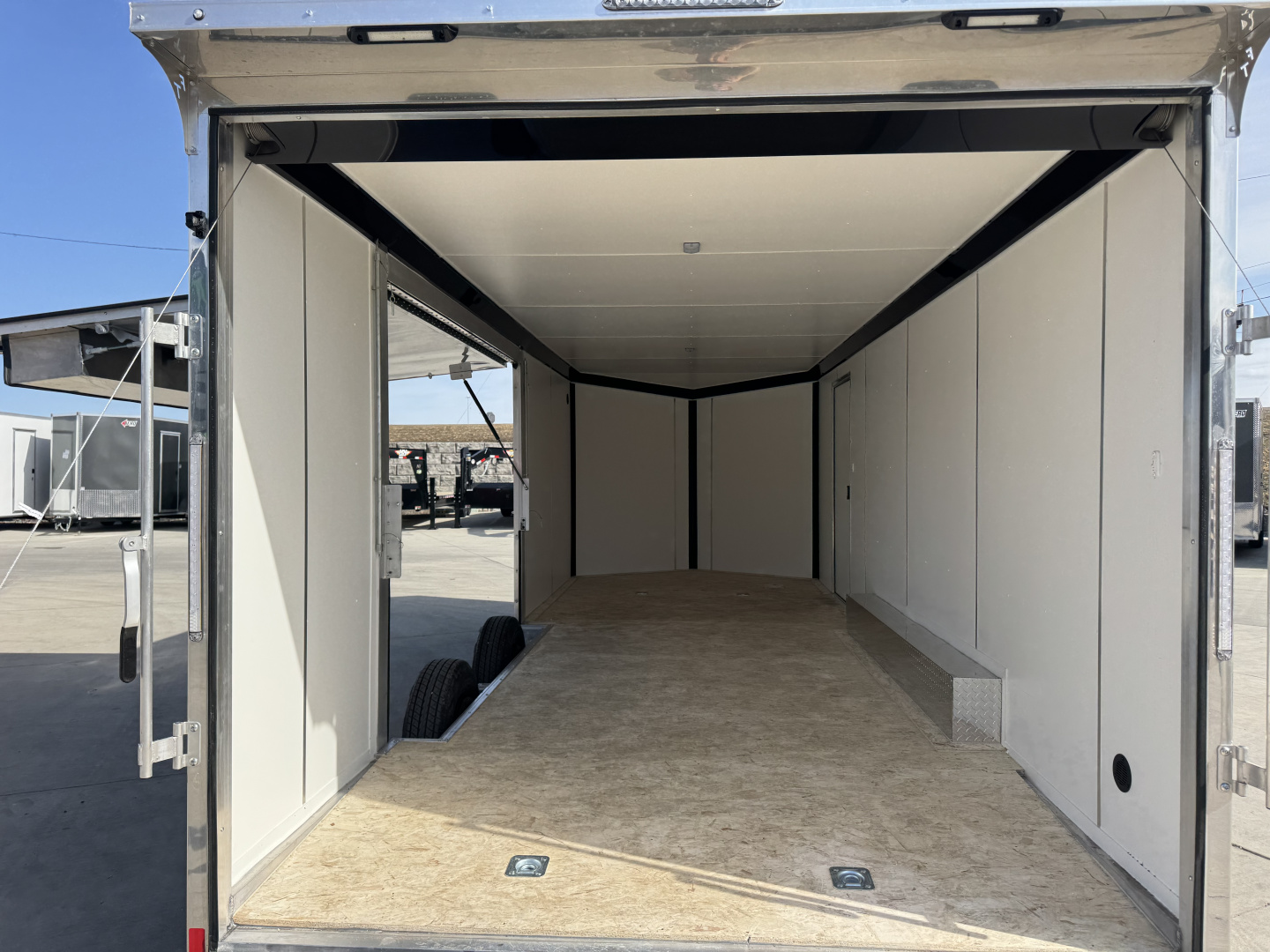 New NEW 2026 Formula ALUMINUM 8.5x22 +V, 7’ TALL, WHITE Interior, QUALITY Enclosed Rear Ramp Car Hauler Cargo Trailer