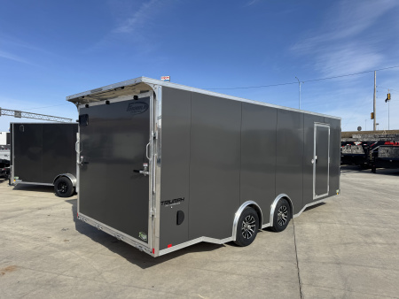 New NEW 2026 Formula ALUMINUM 8.5x22 +V, 7’ TALL, WHITE Interior, QUALITY Enclosed Rear Ramp Car Hauler Cargo Trailer