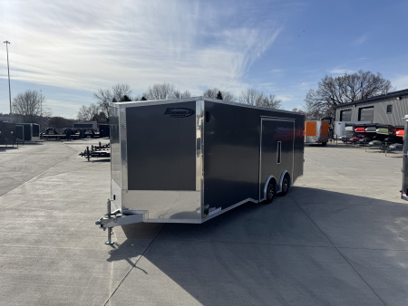 New NEW 2026 Formula ALUMINUM 8.5x22 +V, 7’ TALL, WHITE Interior, QUALITY Enclosed Rear Ramp Car Hauler Cargo Trailer