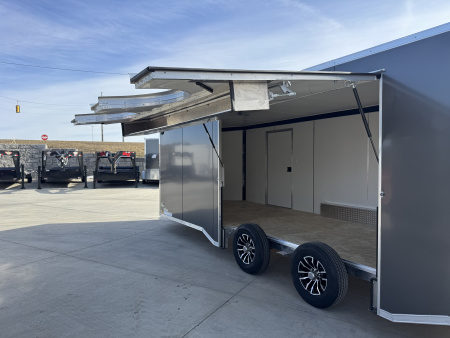 New NEW 2026 Formula ALUMINUM 8.5x22 +V, 7’ TALL, WHITE Interior, QUALITY Enclosed Rear Ramp Car Hauler Cargo Trailer