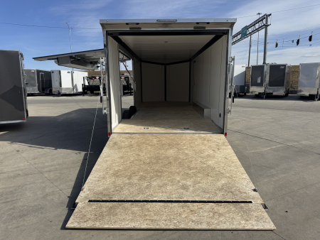 New NEW 2026 Formula ALUMINUM 8.5x22 +V, 7’ TALL, WHITE Interior, QUALITY Enclosed Rear Ramp Car Hauler Cargo Trailer