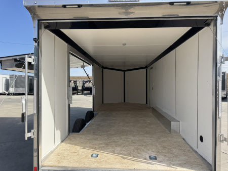 New NEW 2026 Formula ALUMINUM 8.5x22 +V, 7’ TALL, WHITE Interior, QUALITY Enclosed Rear Ramp Car Hauler Cargo Trailer