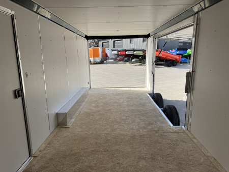 New NEW 2026 Formula ALUMINUM 8.5x22 +V, 7’ TALL, WHITE Interior, QUALITY Enclosed Rear Ramp Car Hauler Cargo Trailer