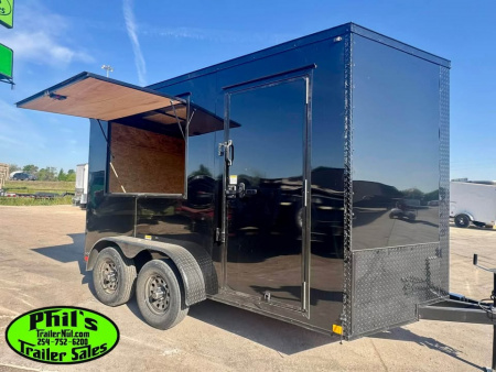 New 2026 7X12 CONCESSION TRAILER - VENDING TRAILER - T-SHIRT TRAILER
