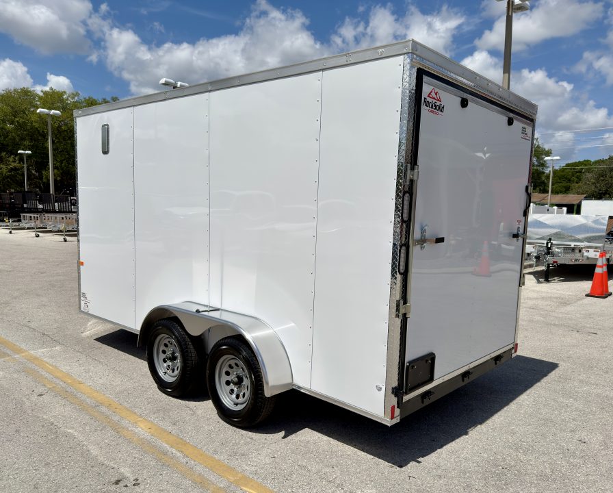 New 2026 Rock Solid Cargo 7x14 7K Rear Ramp Door Cargo / Enclosed Trailer