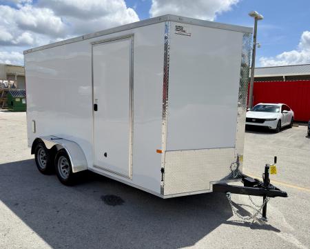 New 2026 Rock Solid Cargo 7x14 7K Rear Ramp Door Cargo / Enclosed Trailer