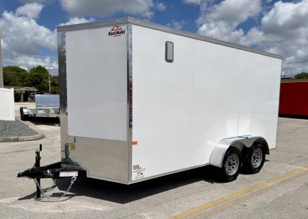 New 2026 Rock Solid Cargo 7x14 7K Rear Ramp Door Cargo / Enclosed Trailer