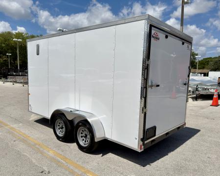 New 2026 Rock Solid Cargo 7x14 7K Rear Ramp Door Cargo / Enclosed Trailer
