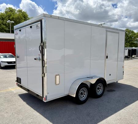 New 2026 Rock Solid Cargo 7x14 7K Rear Ramp Door Cargo / Enclosed Trailer