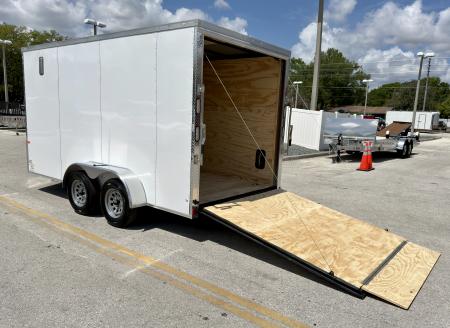 New 2026 Rock Solid Cargo 7x14 7K Rear Ramp Door Cargo / Enclosed Trailer