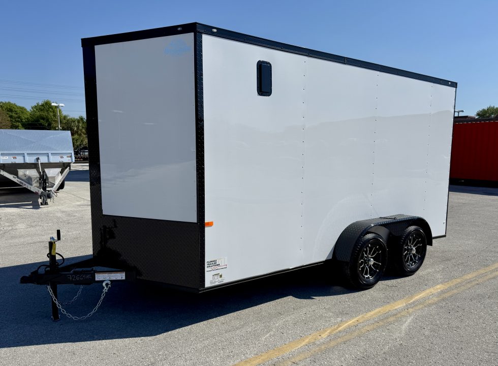 New 2026 Rock Solid Cargo 7x14 7K Rear Ramp Door Cargo / Enclosed Trailer