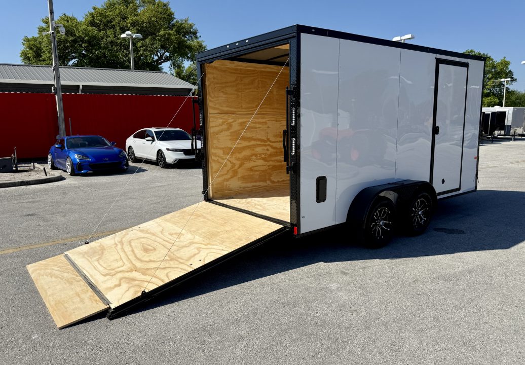 New 2026 Rock Solid Cargo 7x14 7K Rear Ramp Door Cargo / Enclosed Trailer