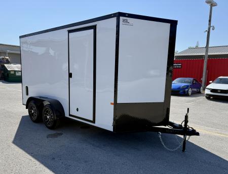 New 2026 Rock Solid Cargo 7x14 7K Rear Ramp Door Cargo / Enclosed Trailer