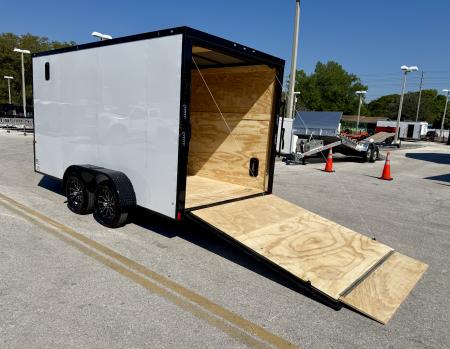 New 2026 Rock Solid Cargo 7x14 7K Rear Ramp Door Cargo / Enclosed Trailer