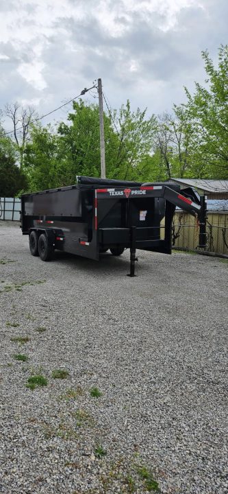New 2026 Texas Pride Trailers Gooseneck 7x16x4 Tandem Axles Dump Trailer-Upgrades!!