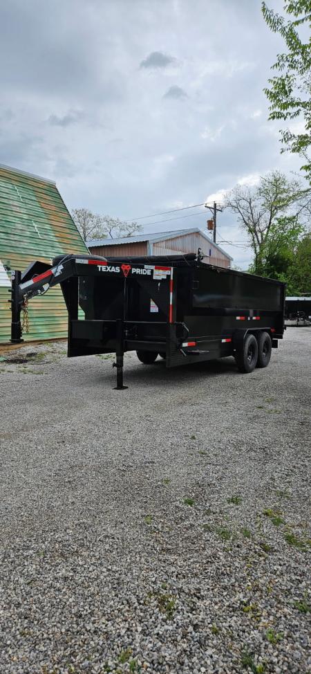 New 2026 Texas Pride Trailers Gooseneck 7x16x4 Tandem Axles Dump Trailer-Upgrades!!