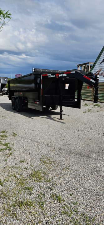 New 2026 Texas Pride Trailers Gooseneck 7x16x4 Tandem Axles Dump Trailer-Upgrades!!