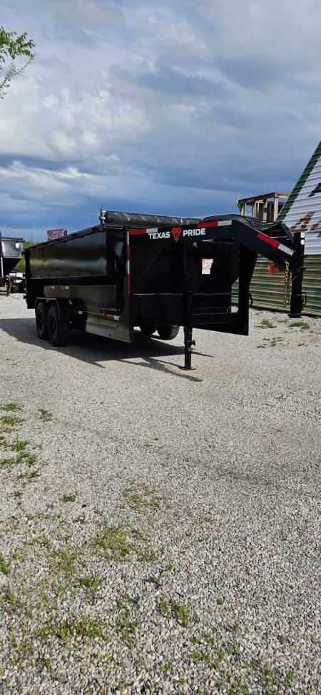 New 2026 Texas Pride Trailers Gooseneck 7x16x4 Tandem Axles Dump Trailer-Upgrades!!
