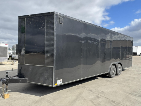 Used USED 2025 Diamond Cargo 8.5X24 Cargo / Enclosed Trailer ALUMINUM WHEELS!